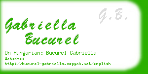 gabriella bucurel business card